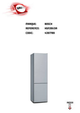 Bosch KGN33NW30 Manuel utilisateur