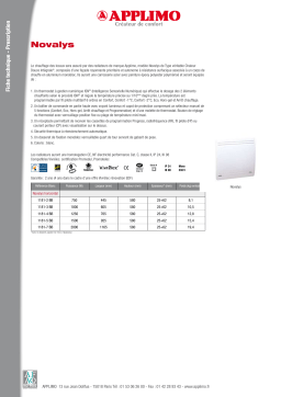 APPLIMO NOVALYS Manuel utilisateur