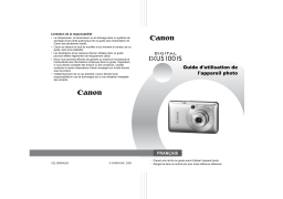 Canon IXUS 100 IS Manuel utilisateur