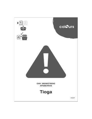 Colours Tioga chrome 3 x GU10 Ø132 cm Mode d'emploi | Fixfr