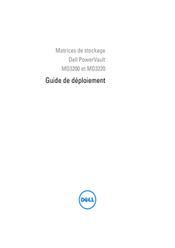 Dell PowerVault MD3200 storage Manuel utilisateur