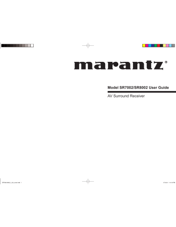 SR7002 | Manuel utilisateur | Marantz SR8002 Mode d'emploi | Fixfr