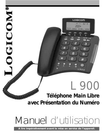 Manuel du propriétaire | Logicom L900 Manuel utilisateur | Fixfr