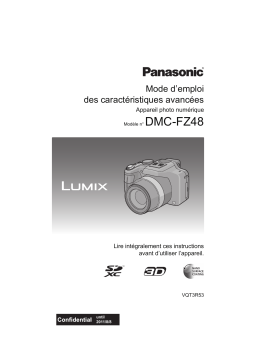 Panasonic DMC FZ48 Mode d'emploi