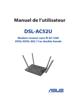 Asus DSL-AC52U Manuel utilisateur