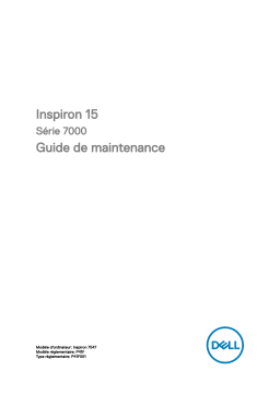 Dell Inspiron 7547 laptop Manuel utilisateur