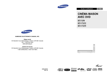 Manuel du propriétaire | Samsung HT-TX52T Manuel utilisateur | Fixfr