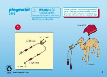 Manuel du propriétaire | Playmobil 5589 3 koningen met cadeau s Manuel utilisateur | Fixfr