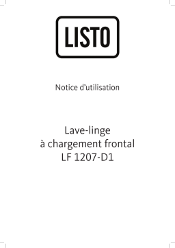 Listo LAVE-LINGE LF 1207-D1 Manuel utilisateur