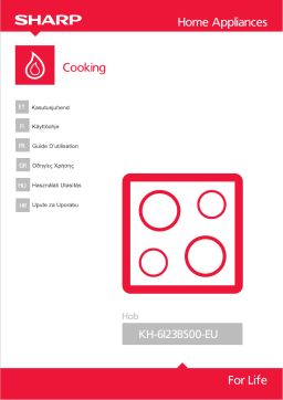 Sharp KH-6I23BS00-EU Table de cuisson Manuel utilisateur