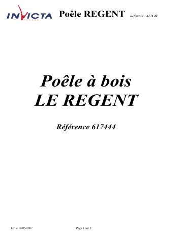 Manuel du propriétaire | Invicta LE REGENT Manuel utilisateur | Fixfr