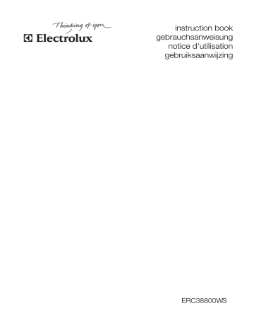 Manuel du propriétaire | Electrolux ERC38800WS Cave à vin Manuel utilisateur | Fixfr