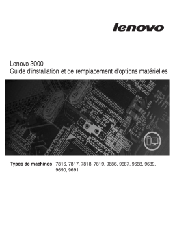 Lenovo 3000 9688 Manuel utilisateur