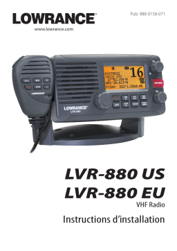 Lowrance LVR-880 US Manuel utilisateur