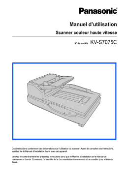 Panasonic KV-S7075C Manuel utilisateur