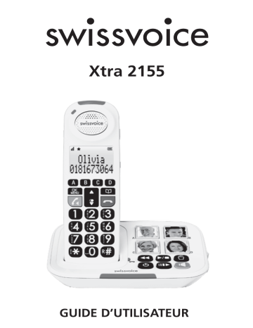 SwissVoice Xtra 2155 Manuel utilisateur | Fixfr