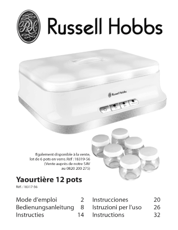 Manuel du propriétaire | Russell Hobbs 18317-56 Manuel utilisateur | Fixfr