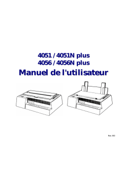 Compuprint 4056 / 4056N Plus Impact Printer Manuel utilisateur