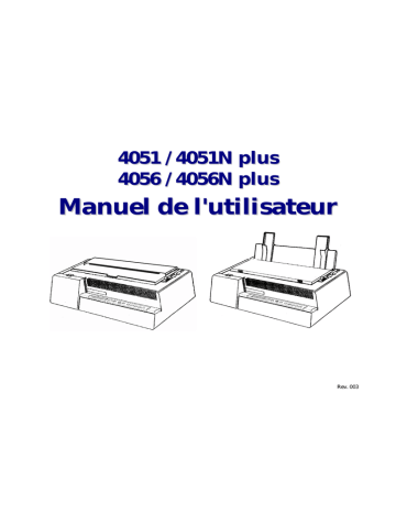Compuprint 4056 / 4056N Plus Impact Printer Manuel utilisateur | Fixfr