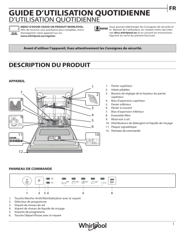 Mode d'emploi | Whirlpool WIE 2B19 N Manuel utilisateur | Fixfr