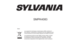 Sylvania SMPK 2083 Manuel utilisateur