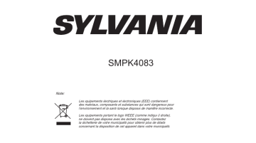 Mode d'emploi | Sylvania SMPK 2083 Manuel utilisateur | Fixfr