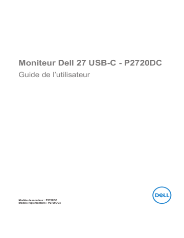 Dell P2720DC electronics accessory Manuel utilisateur | Fixfr