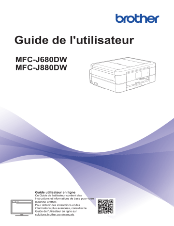 Manuel du propriétaire | Brother MFC-J880DW Manuel utilisateur | Fixfr