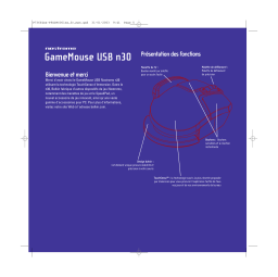 Belkin SOURIS DE JEU NOSTROMO N30 #F8GDPC001EA Manuel utilisateur