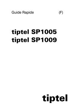 Tiptel SP1009 Manuel utilisateur