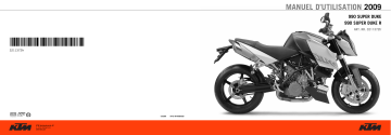 Manuel du propriétaire | KTM 990 SUPER DUKE R Manuel utilisateur | Fixfr