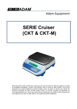 Adam Equipment CKT-CKT-M Cruiser Bench Checkweighing Scale Manuel utilisateur