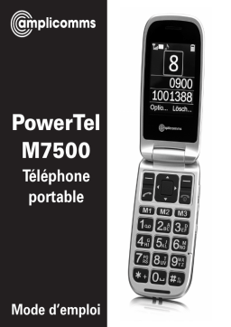 Amplicomms PowerTel M7500 Manuel utilisateur