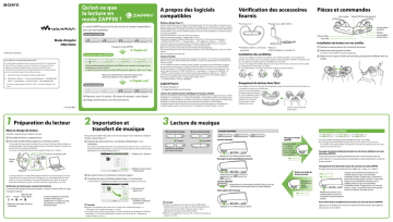 NWZ W202 | Mode d'emploi | Sony NWZ-W202 Manuel utilisateur | Fixfr