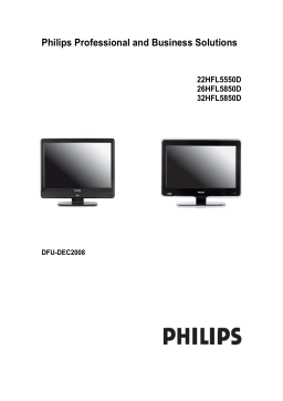 Philips 22HFL5550D Manuel utilisateur