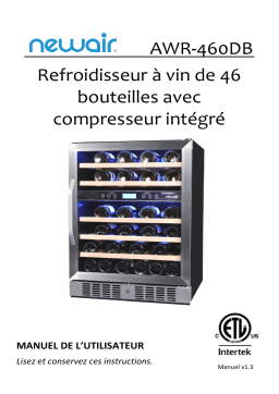 NewAir AWR-460DB 24” Built-in 46 Bottle Dual Zone Compressor Wine Fridge  Manuel utilisateur