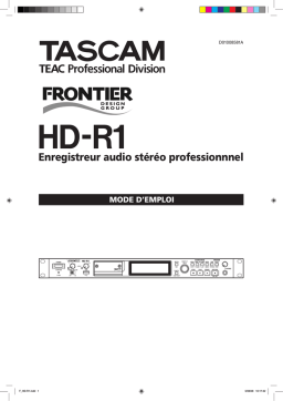 Tascam HD R1 Manuel utilisateur