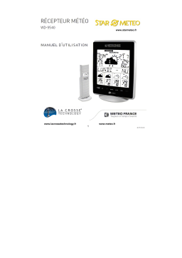 La Crosse Technology WD-9540 Manuel utilisateur