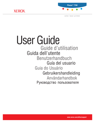 Manuel du propriétaire | Xerox PHASER 7760 Manuel utilisateur | Fixfr