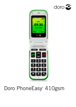 Doro PhoneEasy 410 gsm Mode d'emploi