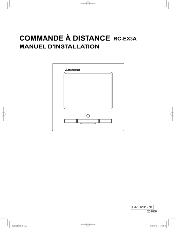 Installation manuel | Mitsubishi Heavy Industries RC-EX3A Guide d'installation | Fixfr