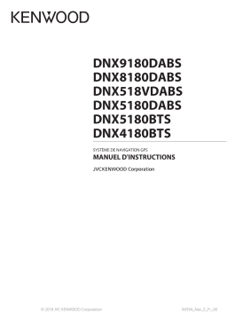 Kenwood DNX 8180 DABS Manuel utilisateur