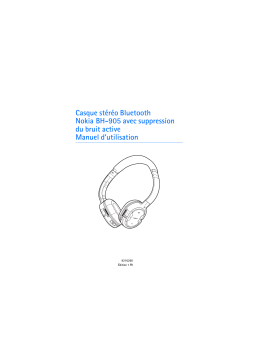 Nokia BLUETOOTH STEREO HEADSET BH-905 Manuel utilisateur