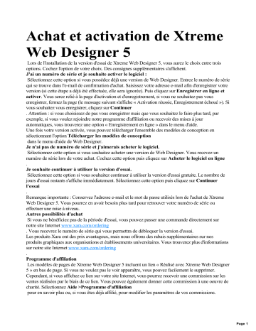 MAGIX Xtreme Web Designer 5 Manuel utilisateur | Fixfr