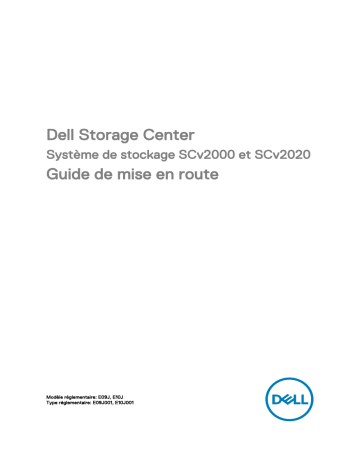 Dell Storage SCv2000 storage Guide de démarrage rapide | Fixfr