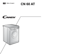 Candy CN 60 AT Manuel utilisateur