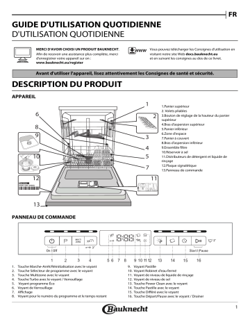 Mode d'emploi | Bauknecht BFO 3T323 P6M X Manuel utilisateur | Fixfr