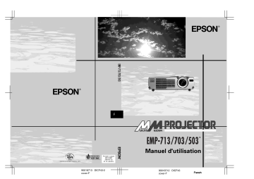 Manuel du propriétaire | Epson EMP-503 Manuel utilisateur | Fixfr