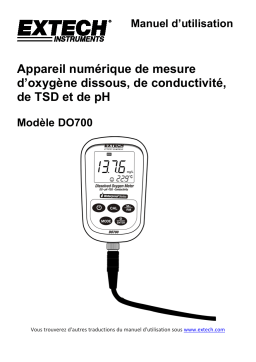 Extech Instruments DO700 Portable Dissolved Oxygen Meter Manuel utilisateur