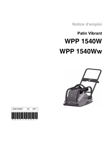 Wacker Neuson WPP1540Ww Single direction Vibratory Plate Manuel utilisateur | Fixfr